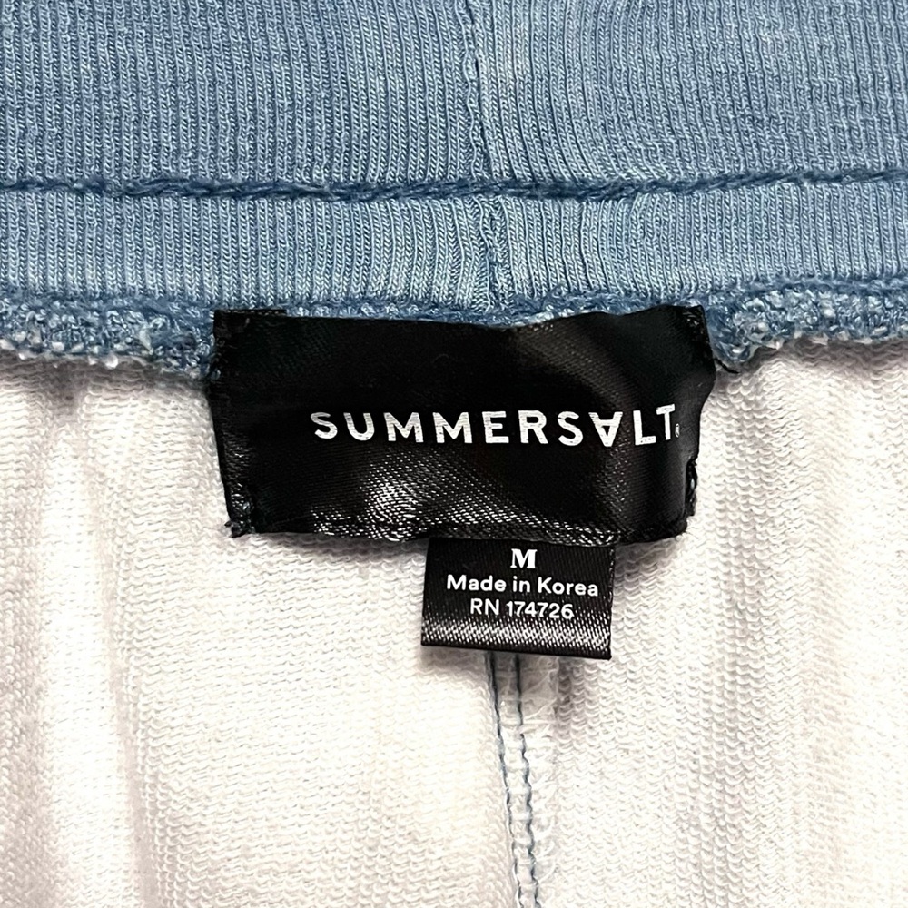 Summersalt The Softest French Terry Jogger Blue Tie Dye Size Medium Tencel Cozy - Picture 7 of 12
